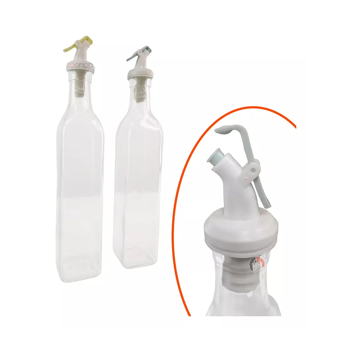 Kit X2 Botellas Dispensador De Aceite